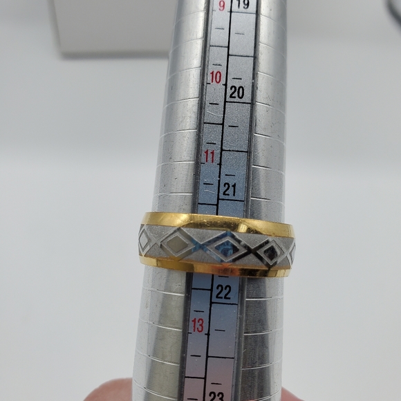 Stainless Steel Ring #8 size 12 - Picture 2 of 3